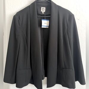 NWT! Anne Klein Black Blazer Size XL